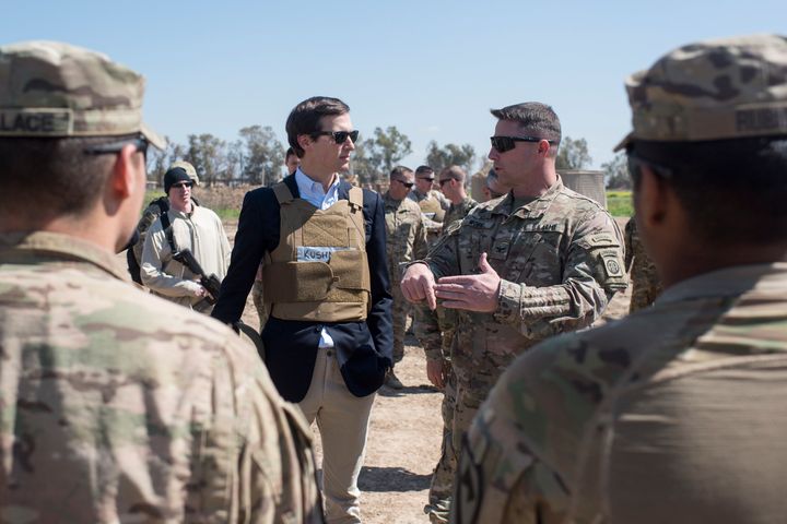 Jared Kushner on a visit to Iraq in April. 
