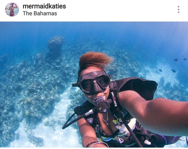 <p>Katie Storr, the Bahamian Mermaid</p>
