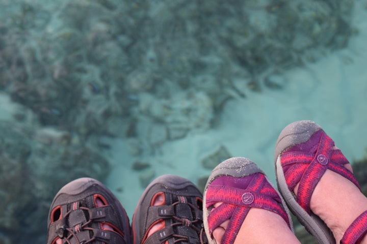 <p>What six feet of Bahamian water looks like from six feet up</p>