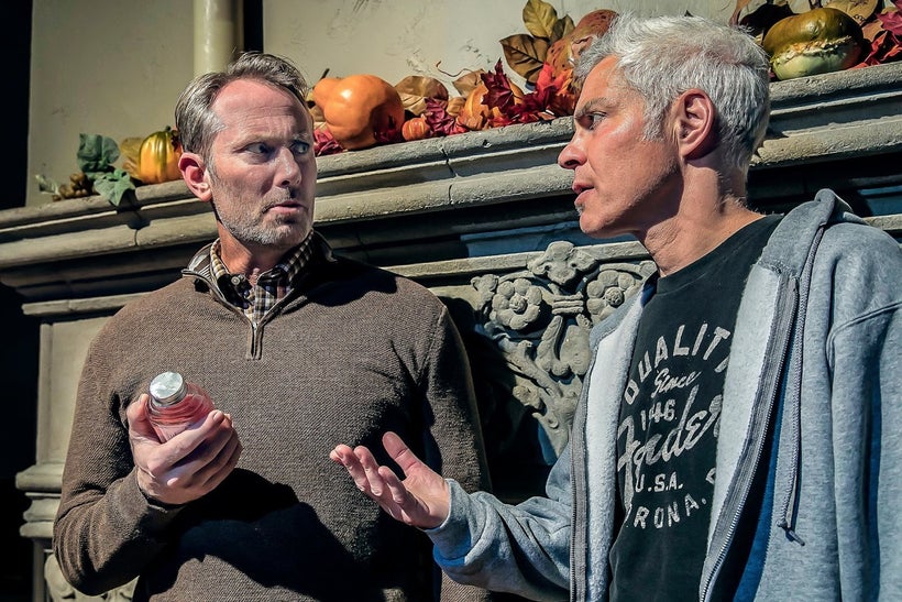 John Patrick Moore (Roddy) and Steve Budd (Evan) in a scene from <strong><em>Winter</em></strong>