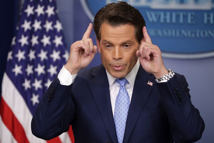 Anthony Scaramucci during a White House press briefing.