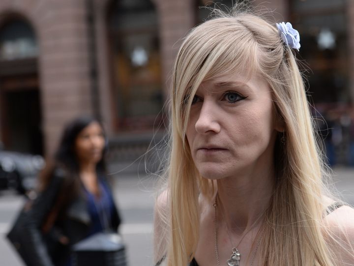 Charlie Gard's mother Connie Yates arriving at the Royal Courts of Justice in London.