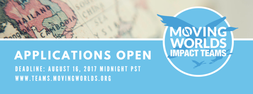 MovingWorlds Impact Teams now accepting applications.<a rel="nofollow" href="http://teams.movingworlds.org/" target="_blank">