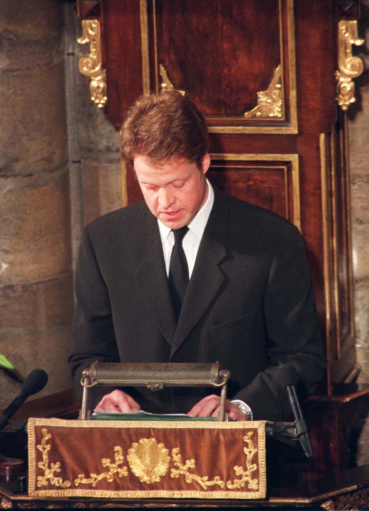 <strong>The earl's eulogy to his sister, Diana, was seen as an apparent attack on the Royal family</strong>