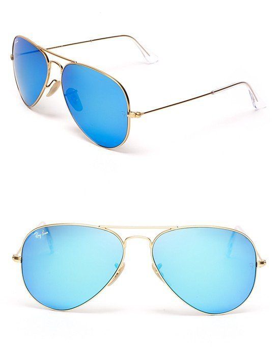 Ray-Ban Classic Mirror Aviator Sunglasses, 58mm