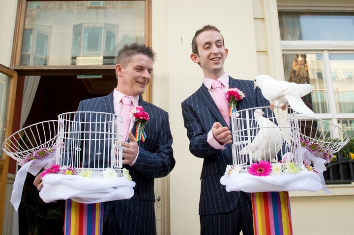 Same-sex couples were allowed to marry following a change to the law in 2013 