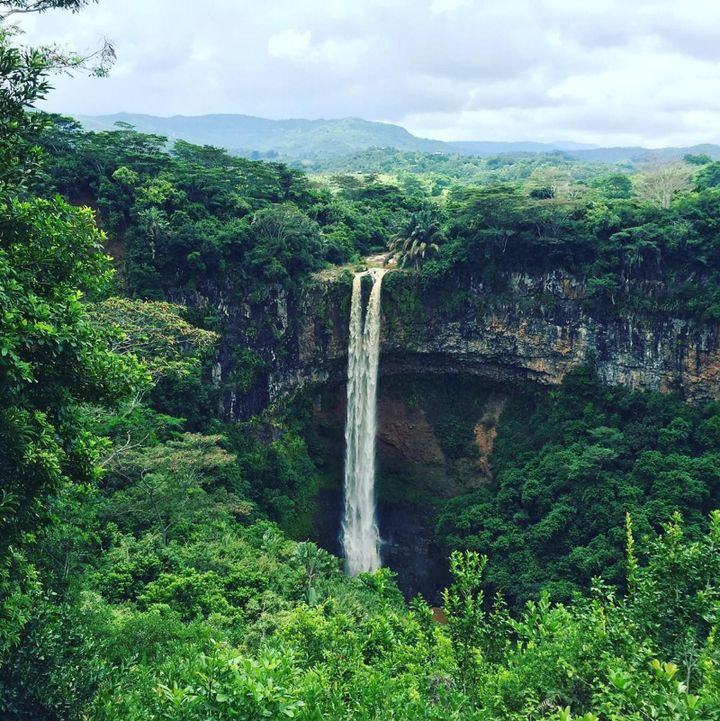 Waterfall chasing in Mauritius. Location: Chamarel Waterfall