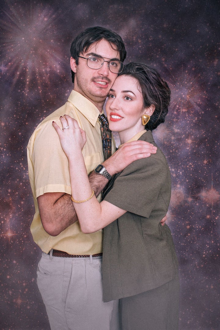 This Couples 80s Themed Engagement Photos Are Pure Cheesy Perfection 