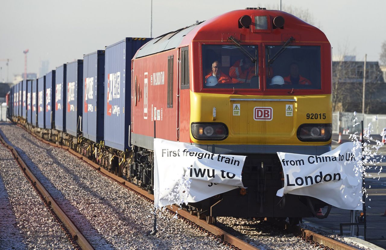 The first freight train directly connecting China to the U.K. arrived in London on Jan. 18 after a journey of 18 days and roughly 7,500 miles.