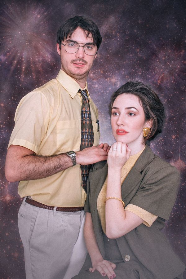 This Couple S 80s Themed Engagement Photos Are Pure Cheesy Perfection Huffpost