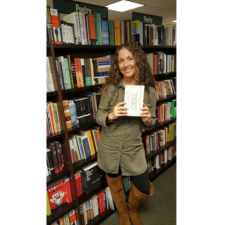 Cook with her book at Barnes & Noble, 5th Ave, New York City