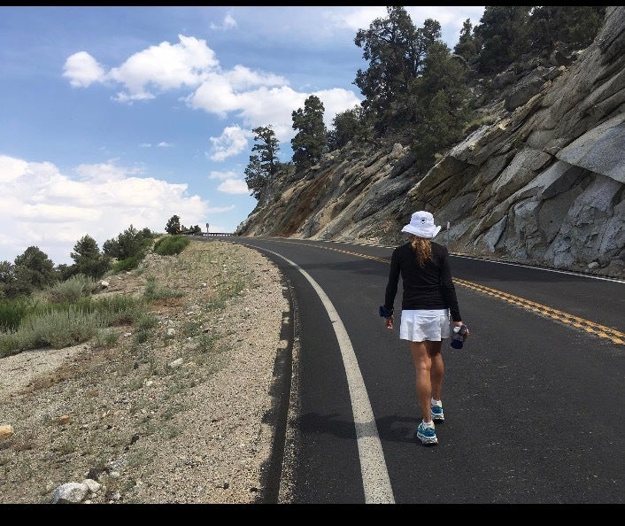 The long and winding road mid-race.