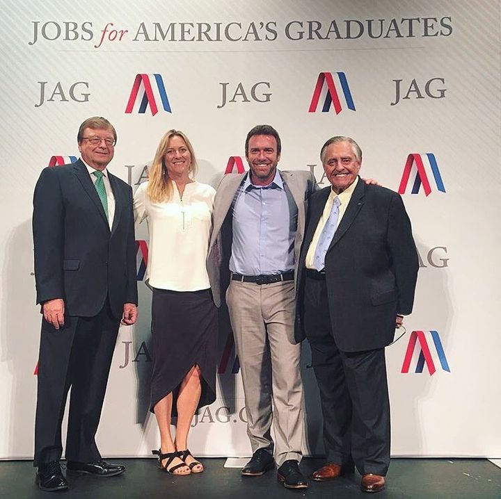 Co-founders of DreamJobbing at the JAG National Training Seminar with Ken Smith (CEO & Co-founder of JAG) & Jim Koeninger (Executive VP)