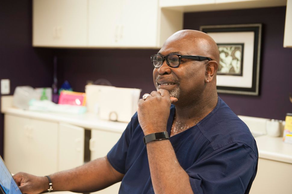 Dr. Willie Parker, one of Alabama's few remaining abortion providers, works in the Huntsville clinic.
