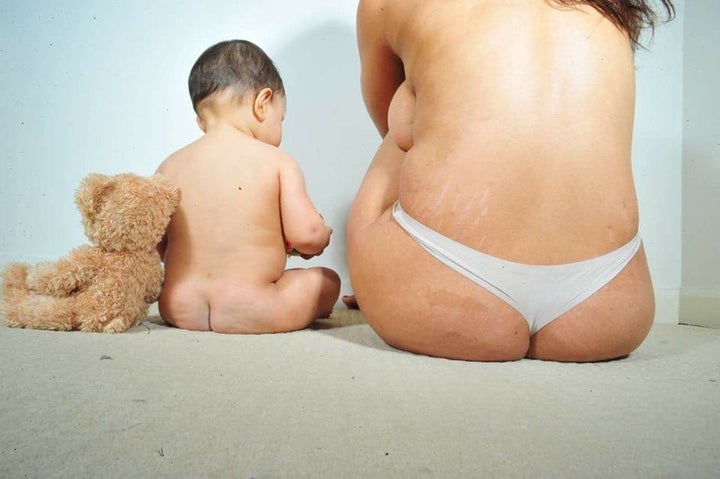 Rachael Rudgewick and her daughter Aleisha during a trial photoshoot earlier this year.