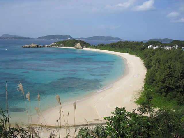 Okinawan coastline.