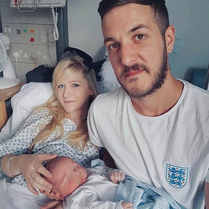 Chris Gard and Connie Yates with their son Charlie Gard.