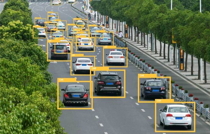 <p>Example of a machine learning system identifying cars.</p>
