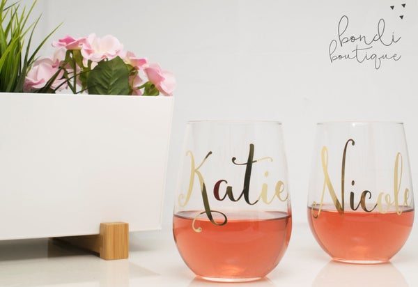 personalized stemless wine glasses for bridesmaids affordable and bridesmaids gifts 50 personalized stemless wine glasses for bridesmaids affordable and bridesmaids gifts 50