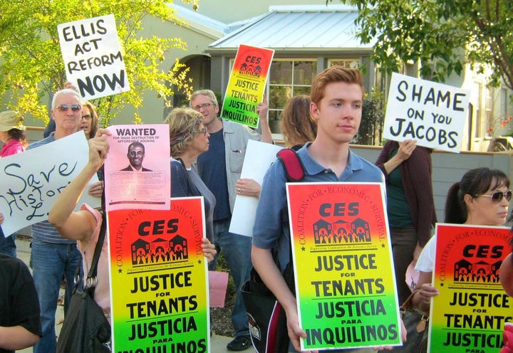 Tenant activists in LA protest evictions