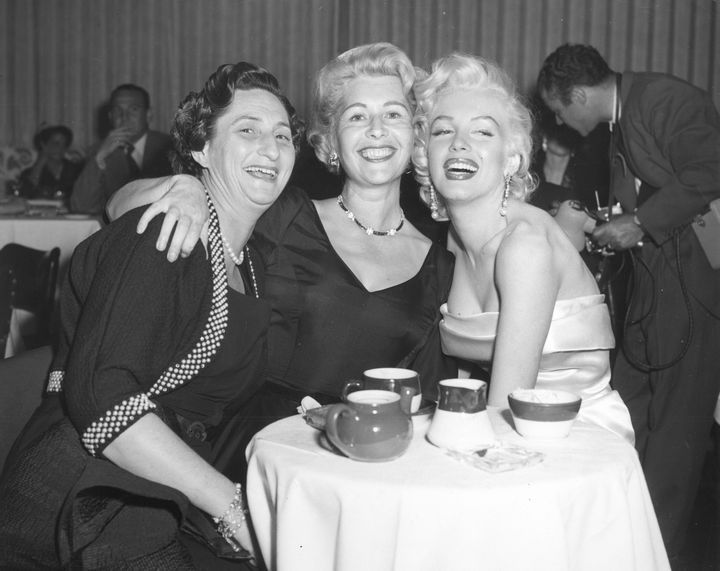 Sibyl Brand, Sheilah Graham and Marilyn Monroe, Los Angeles, 1953
