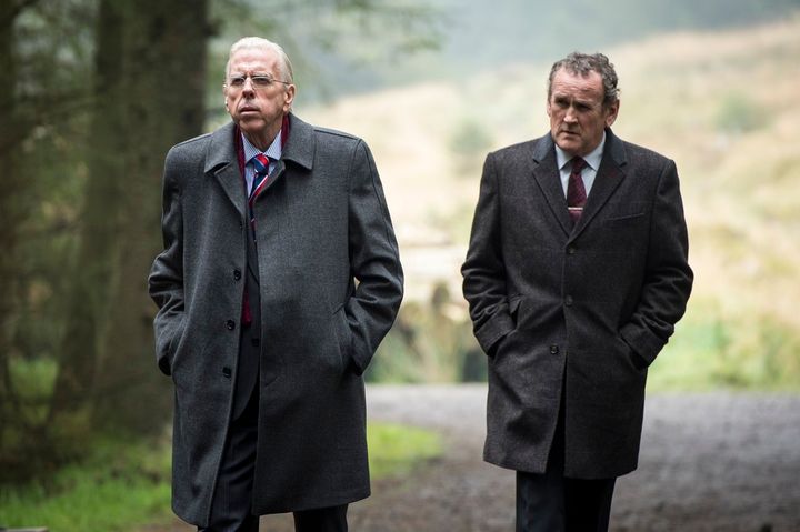 Ian Paisley and Martin McGuinness talk their way to peach in The Journey.