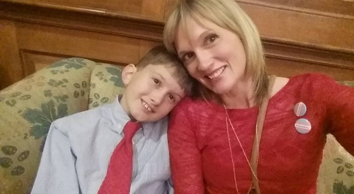 <p>Amber Briggle and her son, Max.</p>