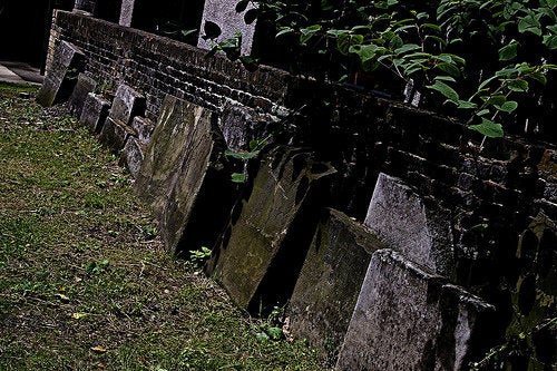 <strong>Some of the headstones in St James Gardens, Camden.</strong>