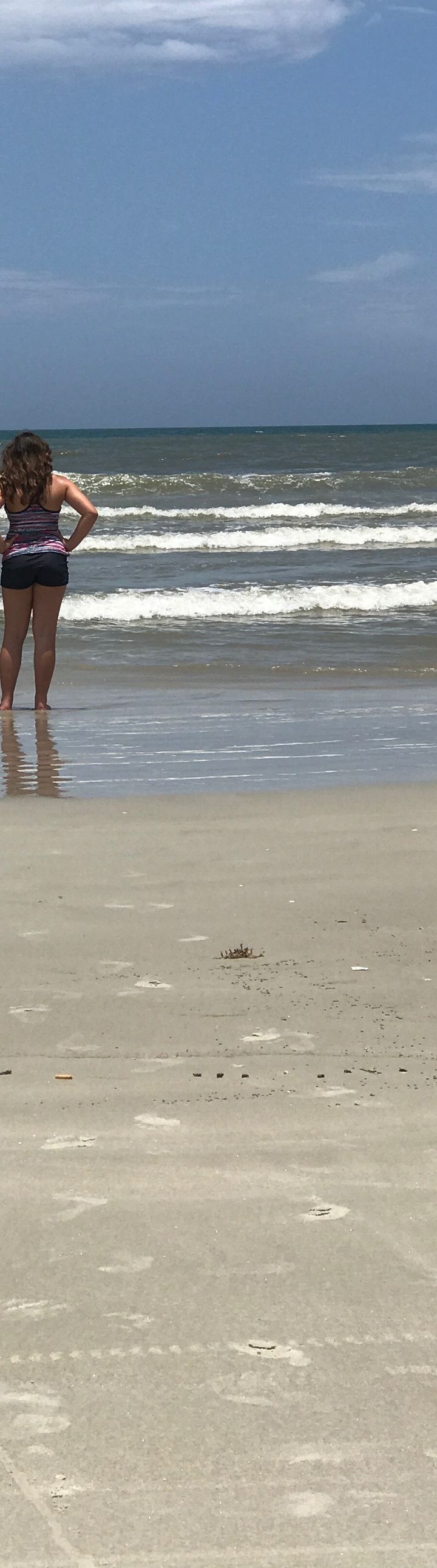 My daughter and the sea.