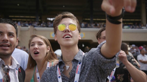 Matthew Espinosa enjoying the races at Del Mar Racetrack