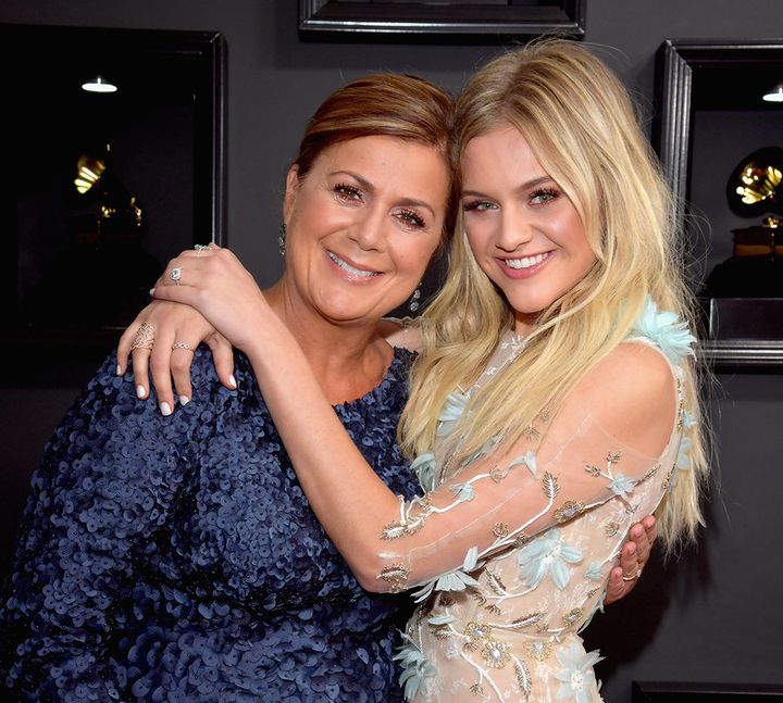 Kelsea and her Mom at the 59th GRAMMY Awards