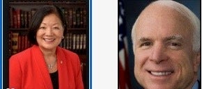 Two US Senators known to be under treatment for cancer voted against GOP health plan on July 28, 2017. Hawaii Senator Mazie Hirono is a Democrat. Arizona Senator John McCain is a Republican. 