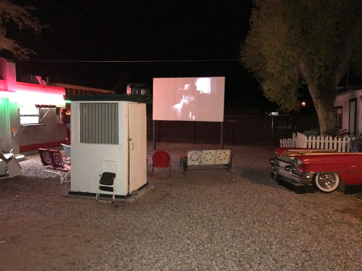 Enjoy an old movie at the Shady Dell’s Drive-in Movie theater