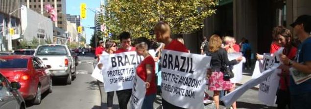 Toronto protest against the Belo Monte Dam