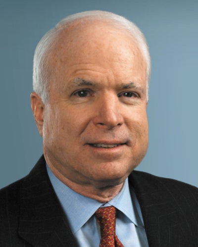 Senator John McCain of Arizona