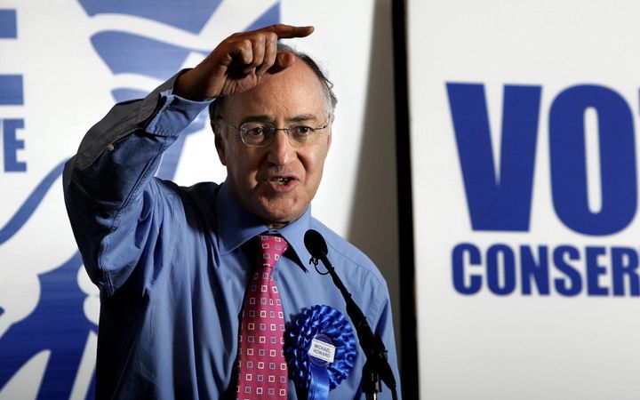 Conservative leader Michael Howard during the 2005 General Election campaign