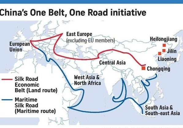 <p>The One/Belt, One Road Initiative has its roots and routes in the ancient Silk Roads caravans and shipping that linked East and West. </p>