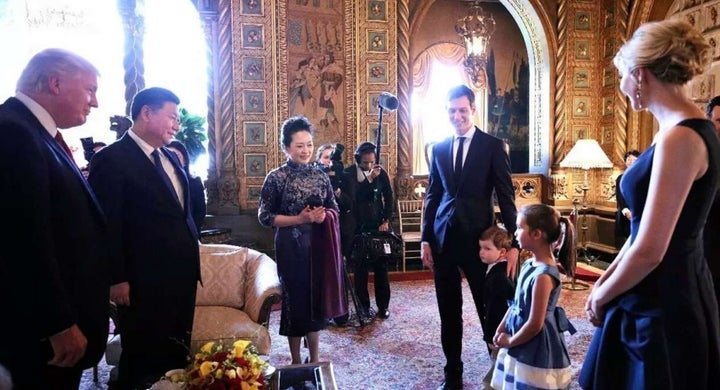 <p>Arabella Kushner performs for Xi Jinping and Peng Liyuan, China’s first couple. </p>