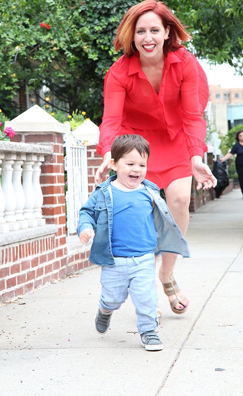 <strong>Mommy, can you catch me?</strong>