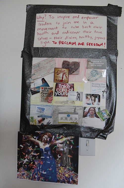 <strong>Genevieve’s wall.</strong>