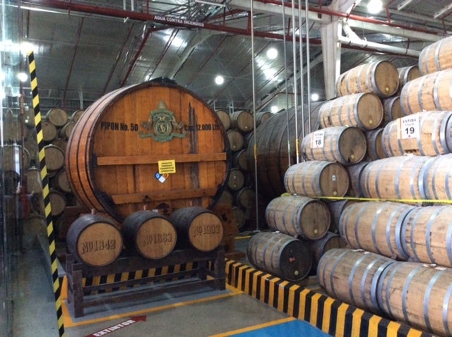 Maturation warehouse at Casa Sauza. 