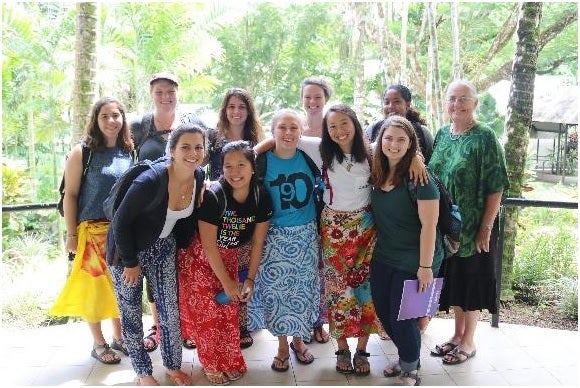 <p>Jackie with SIT cohort in Samoa</p>