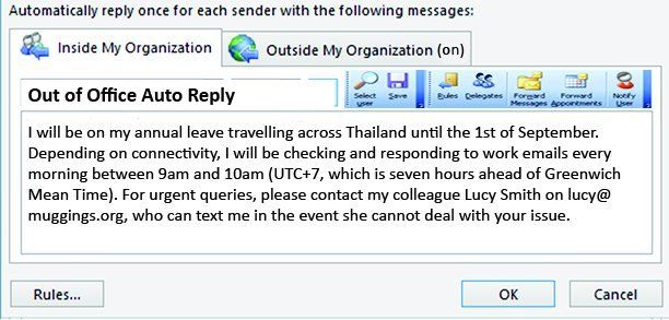 What Your Out Of Office Reply Says About You