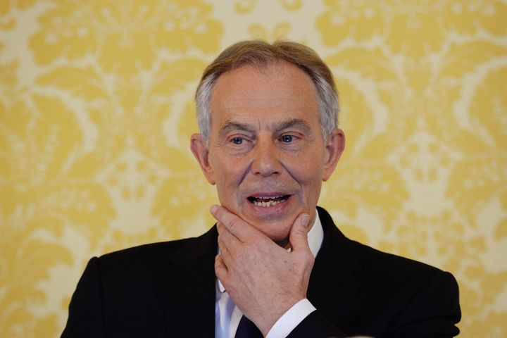 Tony Blair during a press conference in response to the Chilcot Report which criticised his government's approach to the invasion of Iraq