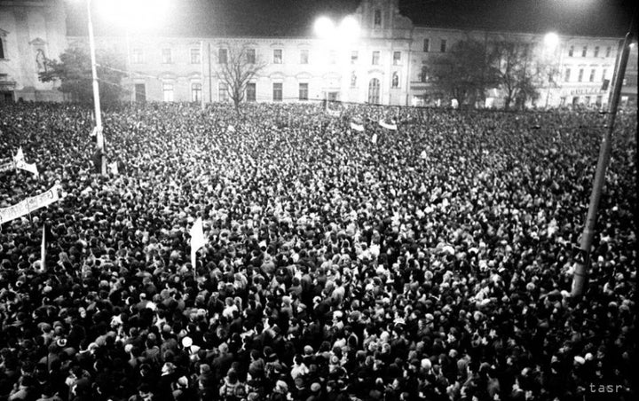 <p>The Velvet Revolution, November 17th 1989</p>