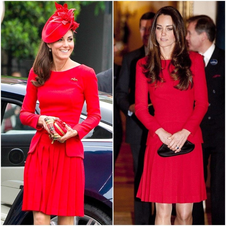 L: At the Thames Diamond Jubilee Pageant in 2012, R: At a dramatic arts reception in 2014. 