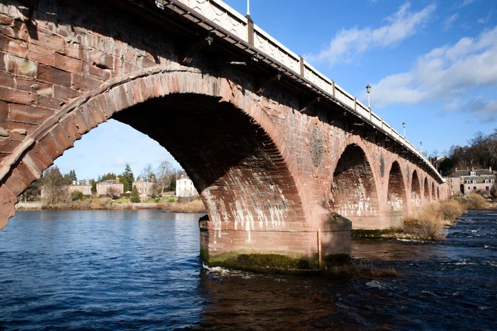 Perth Bridge over the River Tay in Perth, Scotland - one of Smeaton's designs