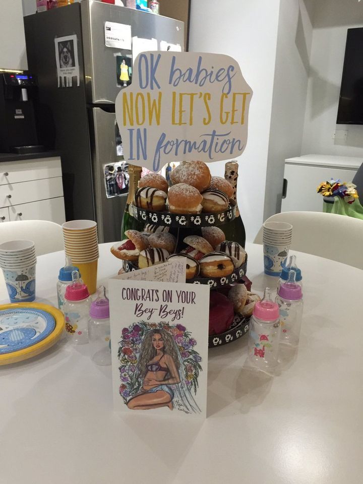 A marketing department in New York City threw a Beyoncé-themed baby shower for a coworker.
