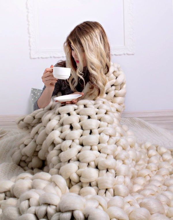 Here's Where You Can Buy Chunky Knit Blankets And Throws To Indulge Your Cozy Side HuffPost