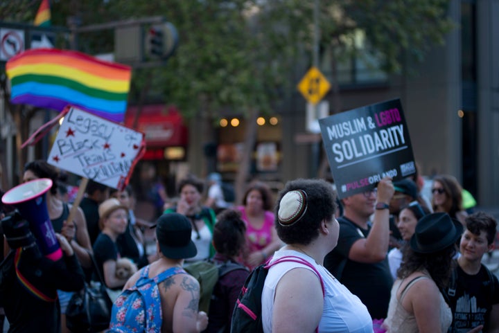  People participate in the Transmarch in San Francisco on June 24, 2016.